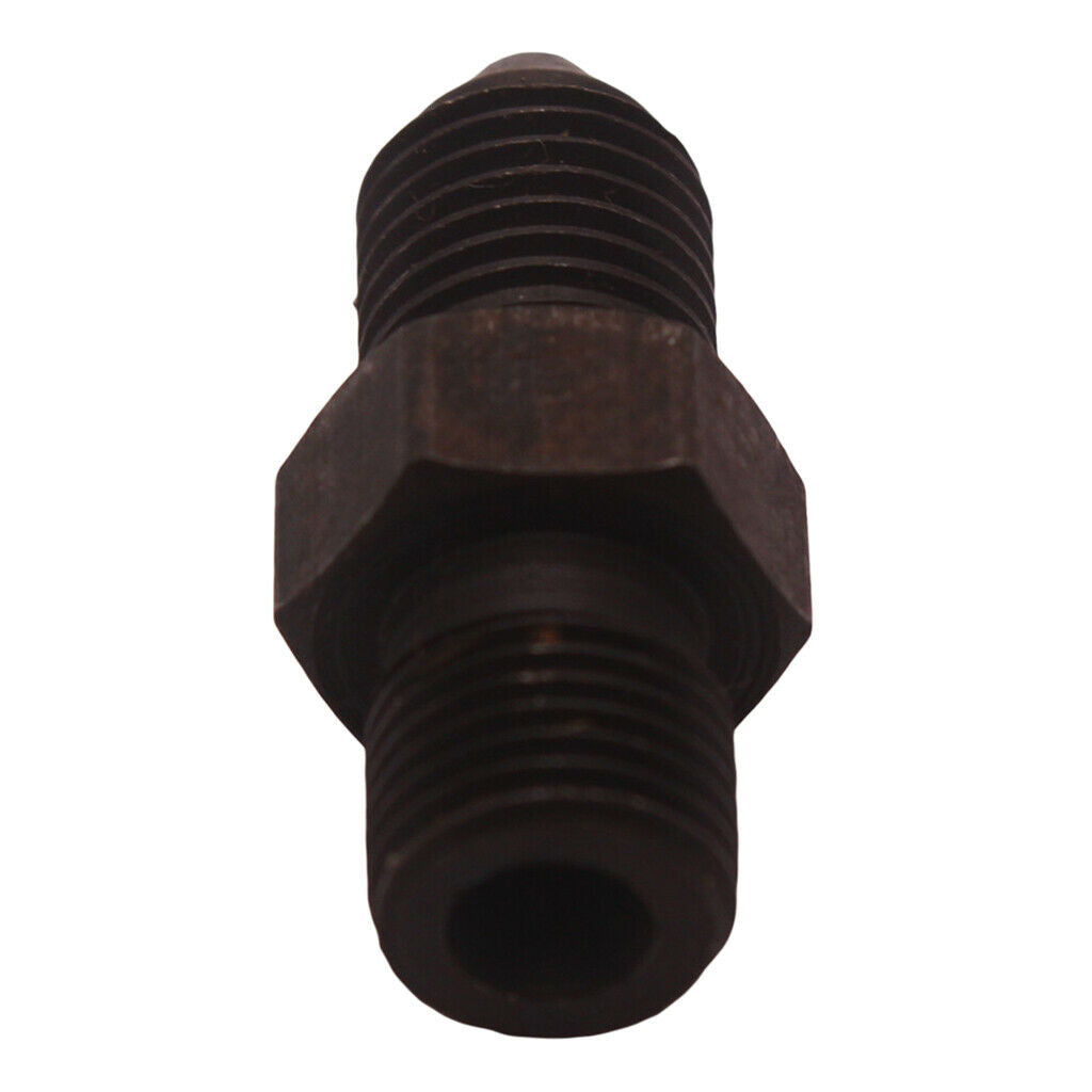 4AN Male to 7/16-24in Male Inverted Flare Steel Fitting , Anodise Black