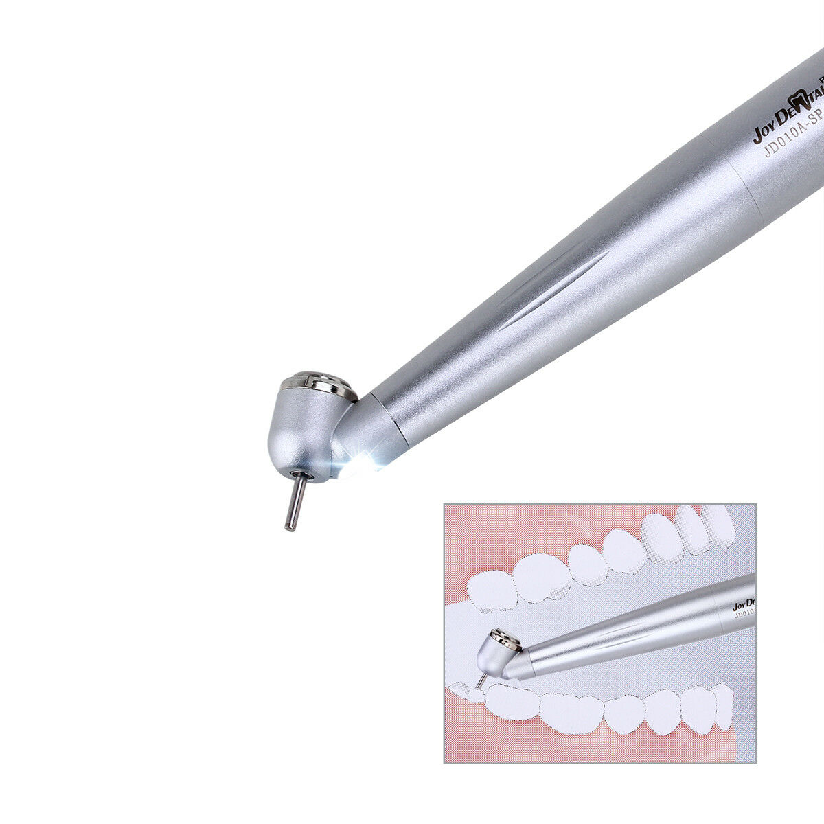 5X NSK Style Dental 45° E-Generator LED Push Button High Speed Handpiece 2 Holes