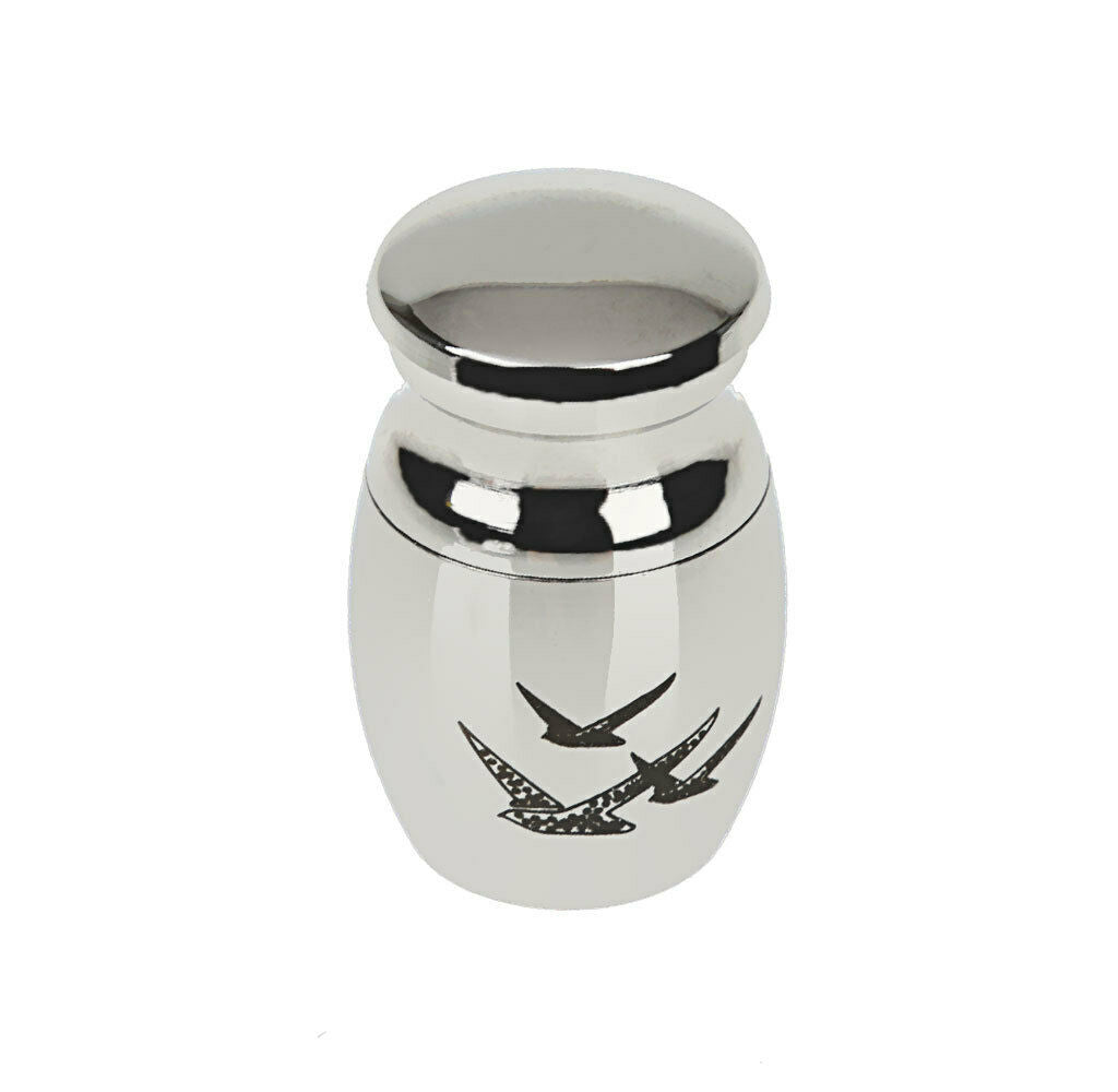 2x Stainless Steel  Pet Cremation Urn Can