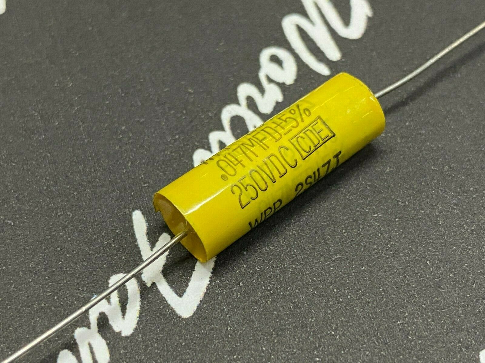 4pcs - Cornell Dubilier (CDE) WPP 0.047uF 250V 5% WPP2S47J Axial Film Capacitor