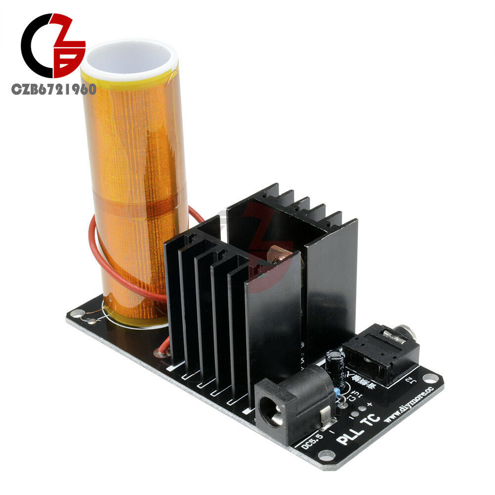 Finished 15W Mini Tesla Music Coil Plasma Speaker Electronic Board Field 15V-24V