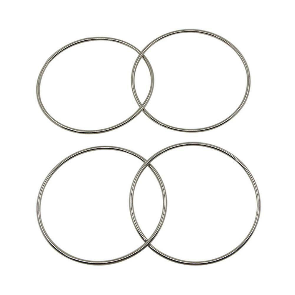 4pcs Magic Metal Rings Linking Iron Hoops for Fun Magic Trick Playing Props  @