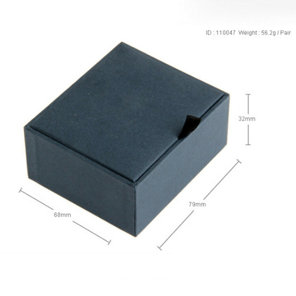 Luxury Storage Display Box Case Holder for Cufflinks Studs Rings Trinkets