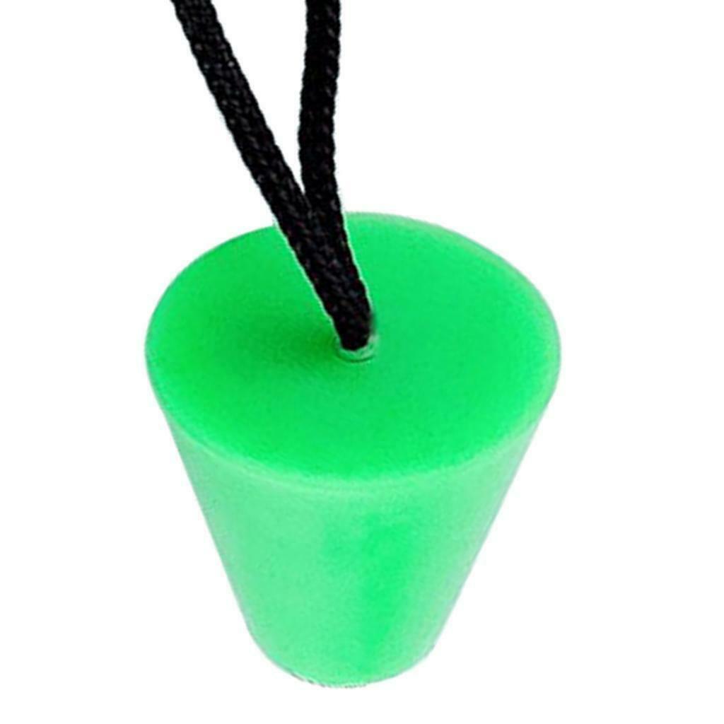 4Pcs Rubber Kayak Canoe Boat Scupper Plugs Drain Holes Stopper with Rope