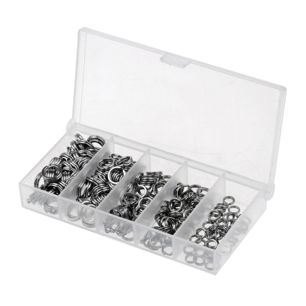 200Pcs Stainless Steel Fishing Lures Split
