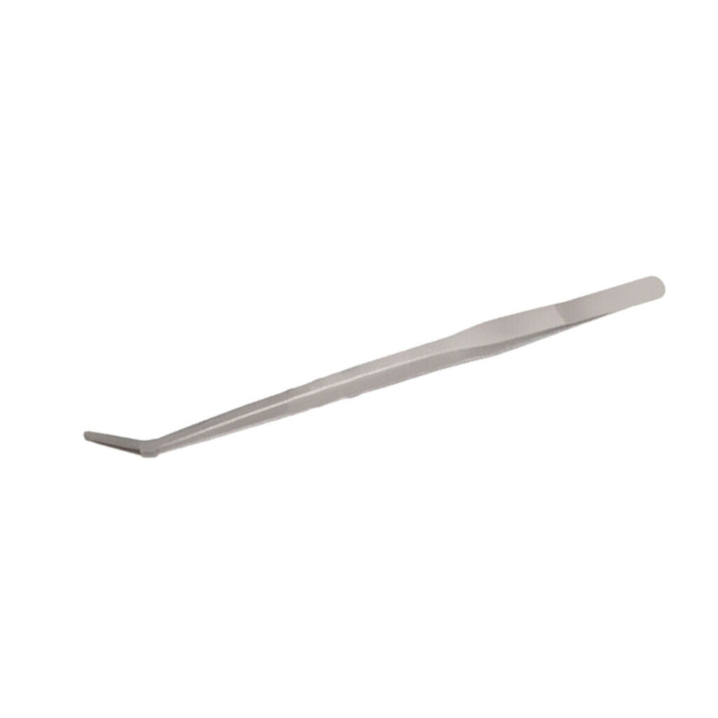 Aquarium Live Plant Tank Curved Long Tong Stainless Steel Tweezer 27cm