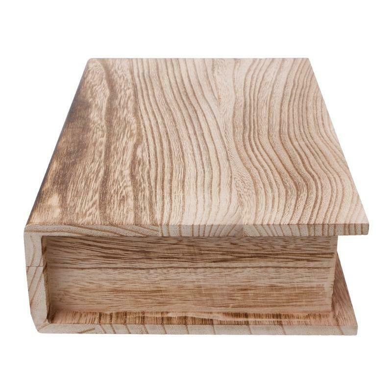 Wooden Hinged Lockable Box Jewellery Storage Case Crfats Sundries Organizer