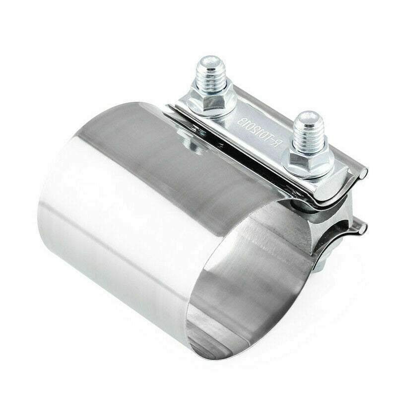 Modification StainlessSteel 2.5inch 63mm Car Exhaust Pipe Clamp Tip Hoop Fitting