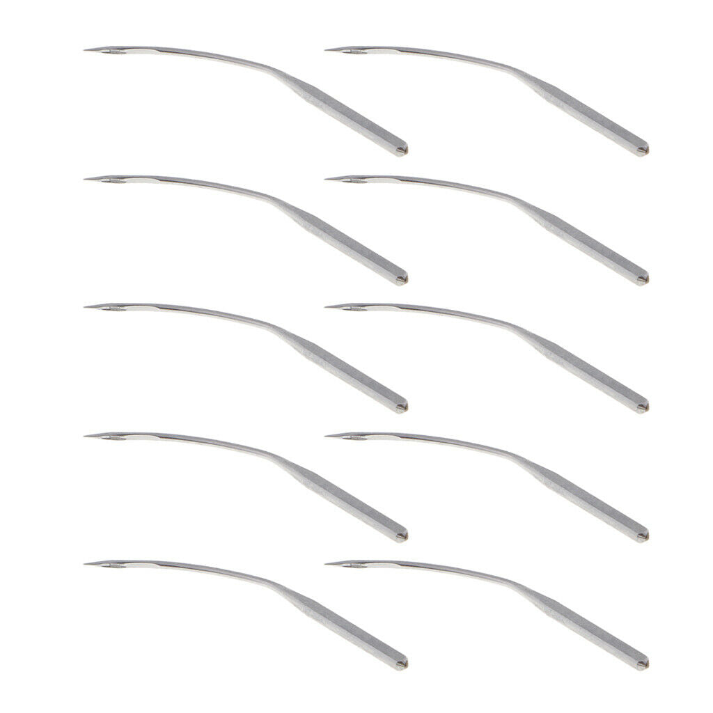 Lots 10 Portable Blindstitch Curved Blind Stitch Machine Needles Metal