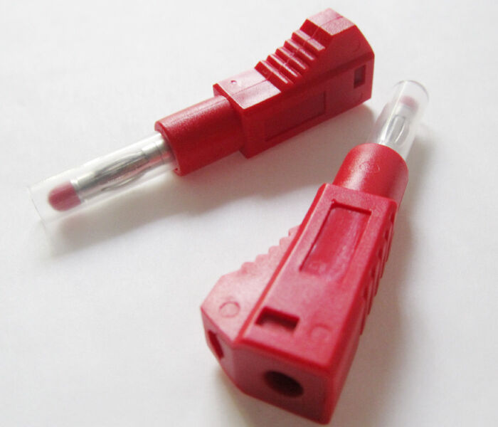 10pcs High Quality 4mm  Transparent Stackable Full Insulated Audio Banana Plug