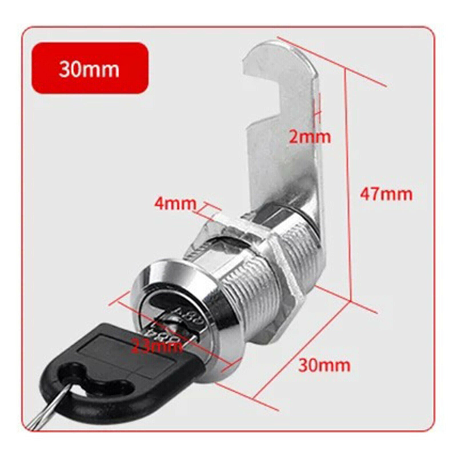 4 Packs 30mm 1-1/8 Inch Cabinet Cam Lock Set for Camper Trailer Door Cabinet