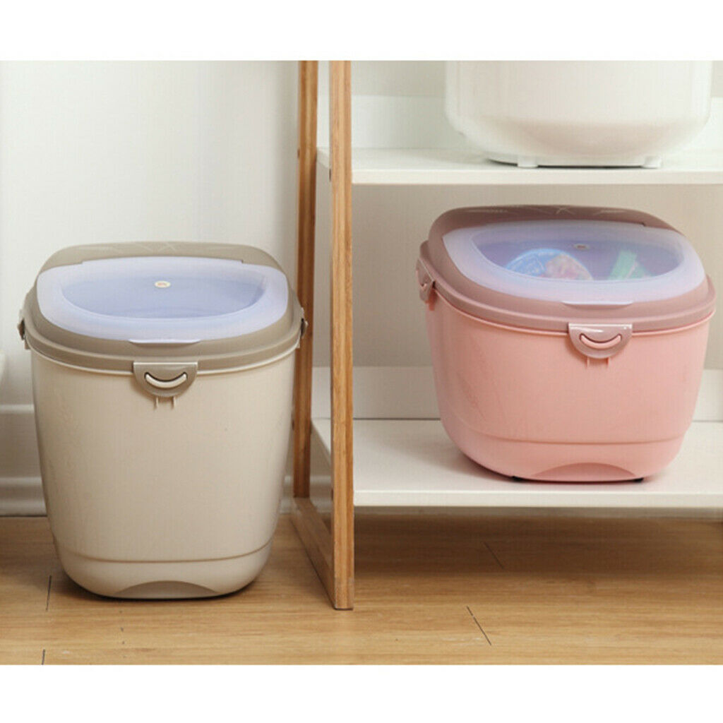 Large Food Storage Container Sealed Cereal Rice Container Tank with Wheels