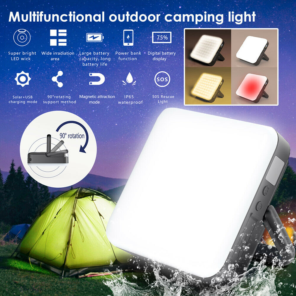Portable USB LED Camping Lights Emergency Multi-function Flashlights Outdoor