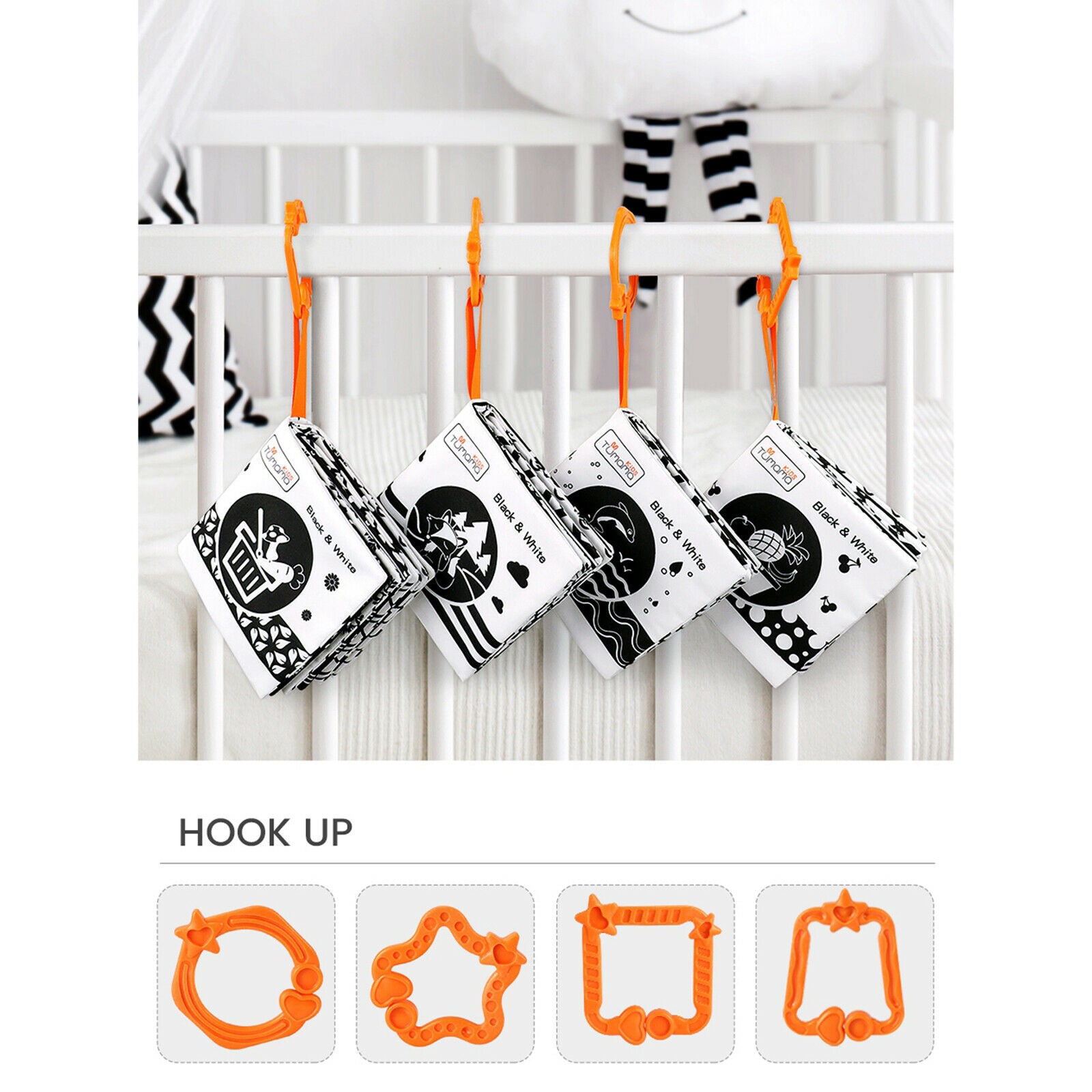 Soft Fabric Baby Books Baby Books Non-toxic Fabric Baby Crinkle Sound Bath Books