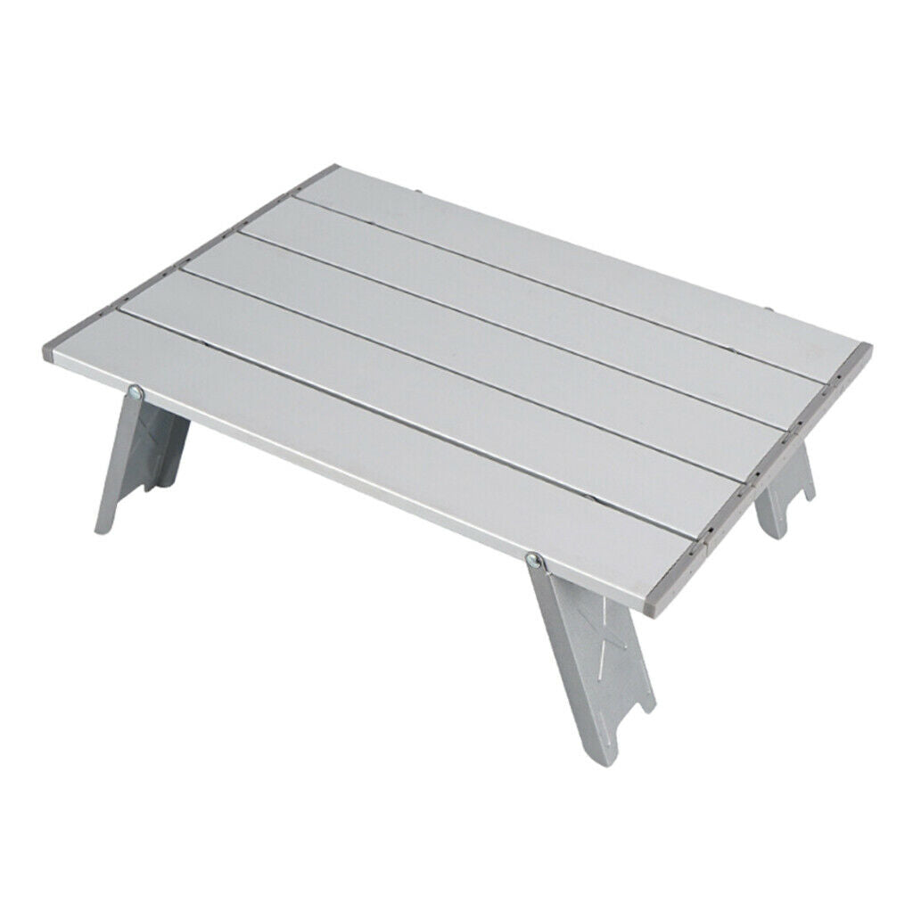 Camping Table Dinner Desk Fishing Garden Computer Support Breakfast White