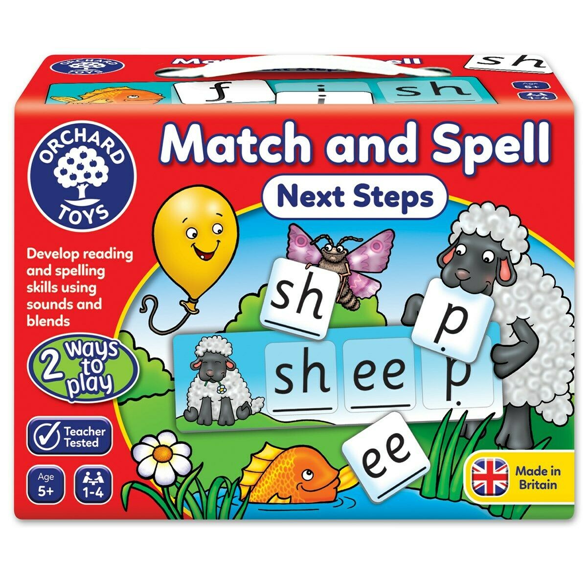 Orchard Toys 218 Match & Spell Next Steps Reading Spelling Language Game 5yrs+