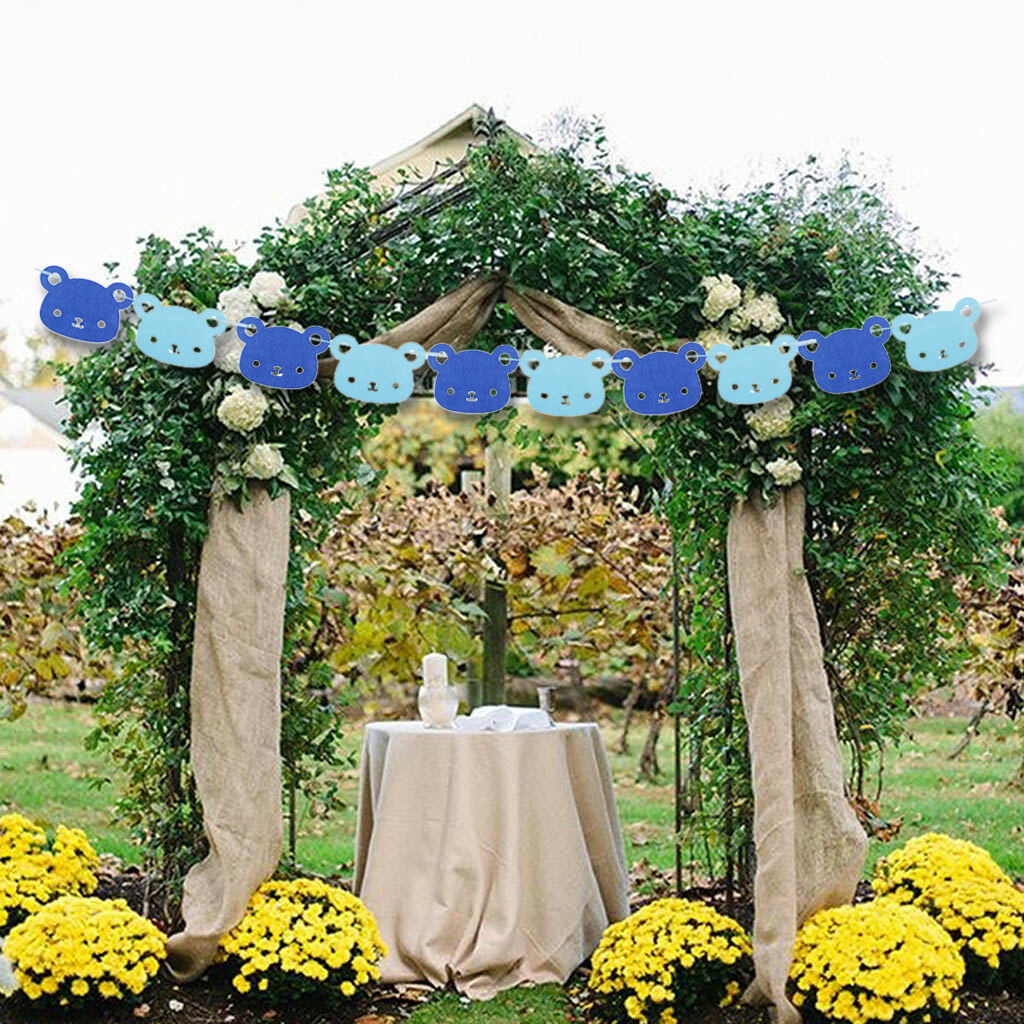 Birthday Bunting Hanging Banner Flag Nursery Home Christening Party Decor