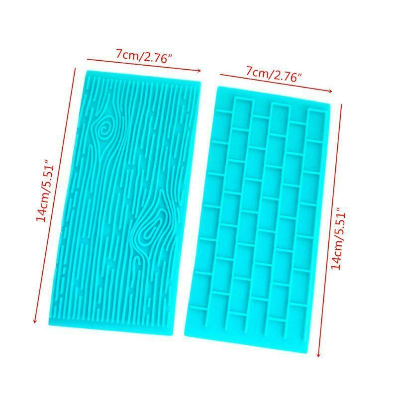 6pcs/set Silicone Impression Mat Fondant Cake Mold Sugarcraft Chocolate Decor
