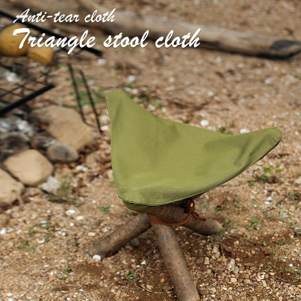 Portable Tripod Stool Cloth Durable Stable Triangle Chair Seat Travel Garden