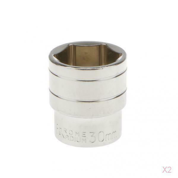 30 Millimeters Short 1/2 "socket Metric Chromium Hexagonal Partial Vanadium