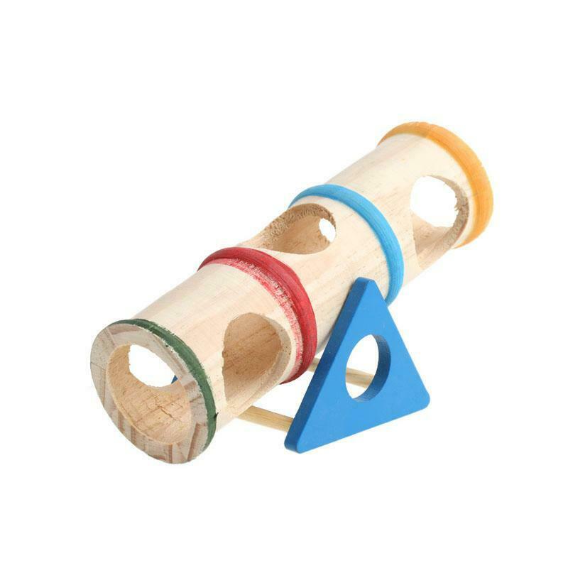 Wooden Colorful Seesaw Cage House Hide Play Pet Toys For Hamster Rat Mouse Mice