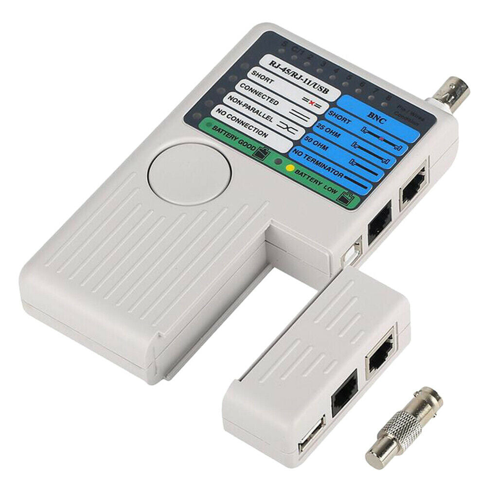 Multi Function 4in1 Cable Tester Meter LAN Cable Cat5 Cat6 Wire Tester