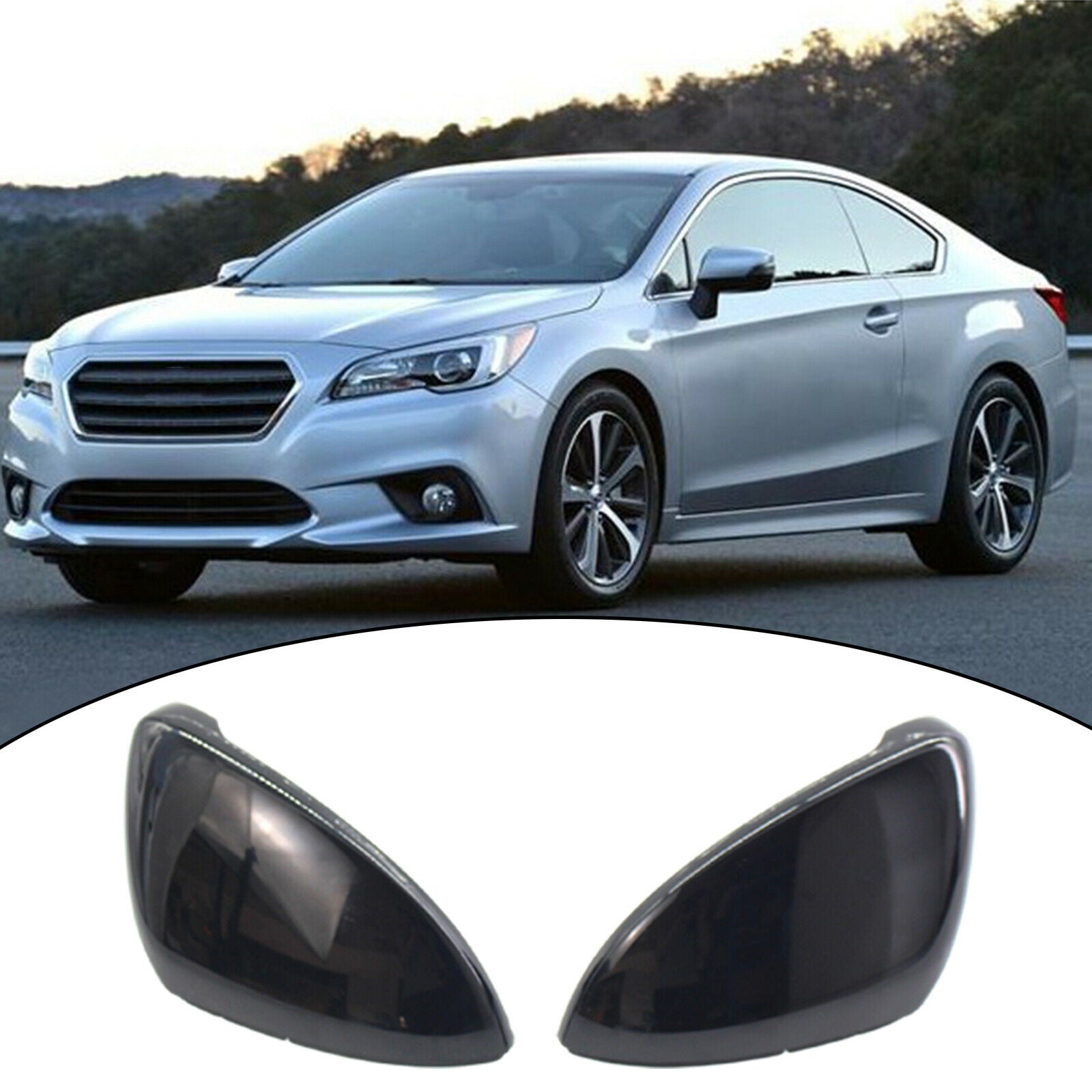 1Pair Rearview Mirror Cover Durable Replacement Parts Decoration for VW GOLF