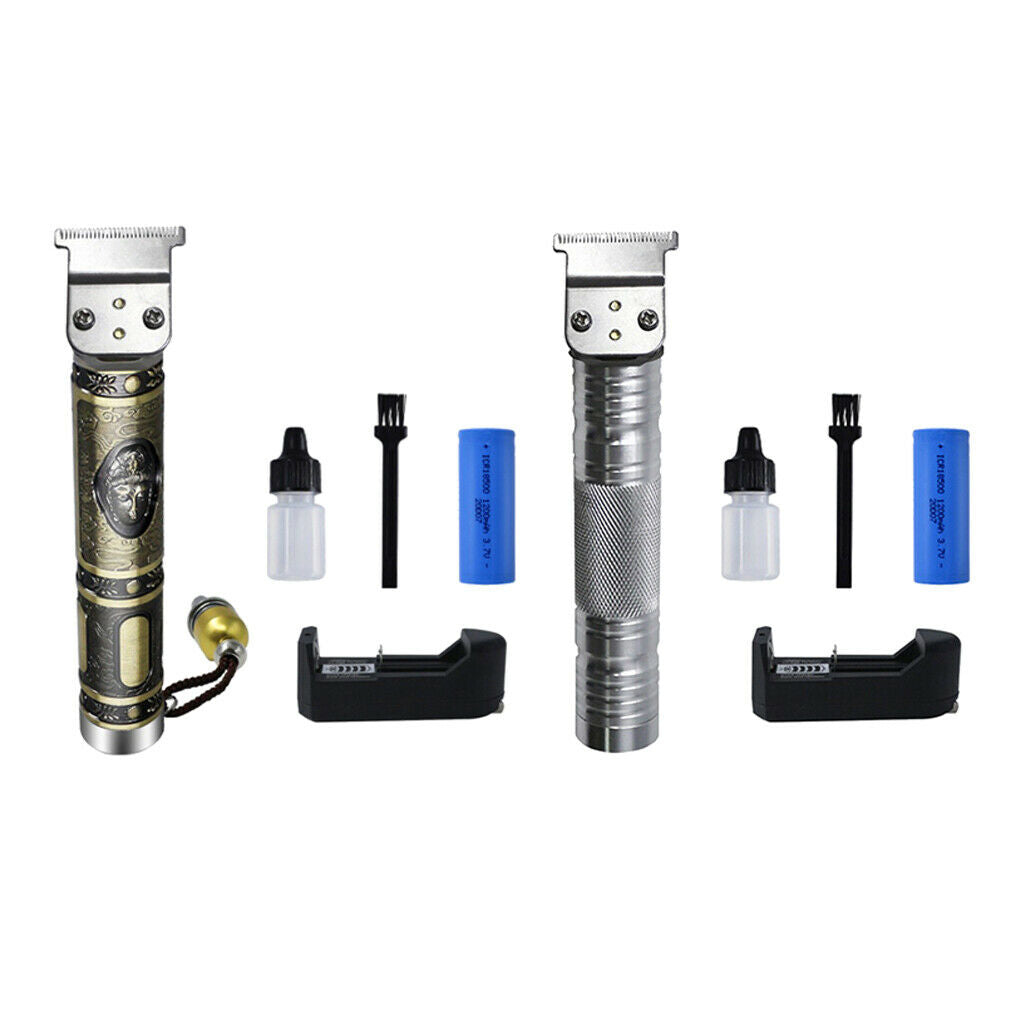 2x Men Boys Adults Oil Head Hair Trimmer Home Barber Shaver Trimmer Gifts