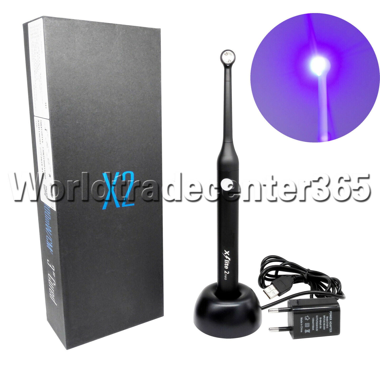 Woodpecker DTE STYLE Dental Xlite 2 neo Blue LED Lamp 1S Curing Light 2300mW/cmÂ²