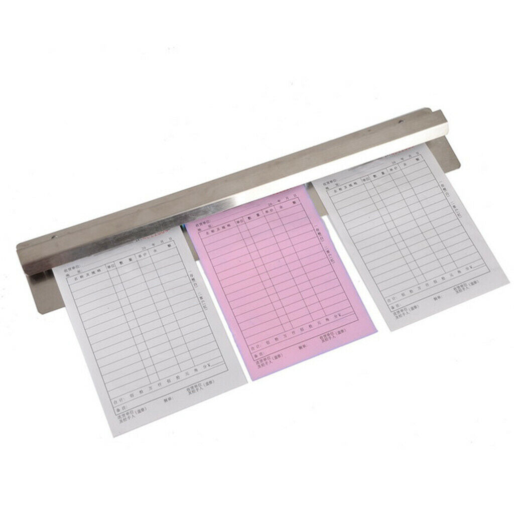 16" paper rail ticket tab grabber bar cafe order holder bar bill letter grip