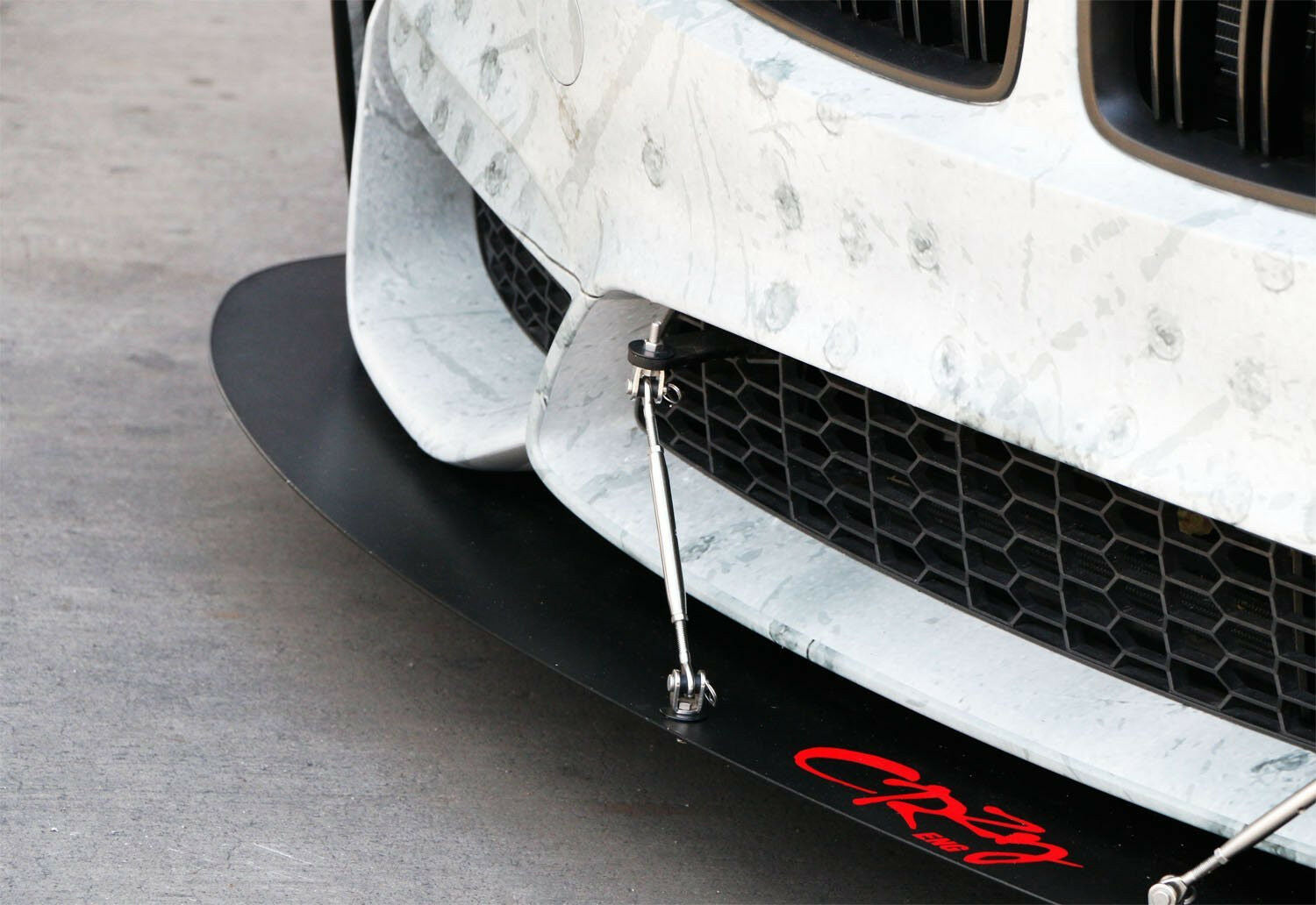 2Pc Adjustable Front Rear Bumper Lip Splitter Diffuser Strut Rod Tie Support Bar