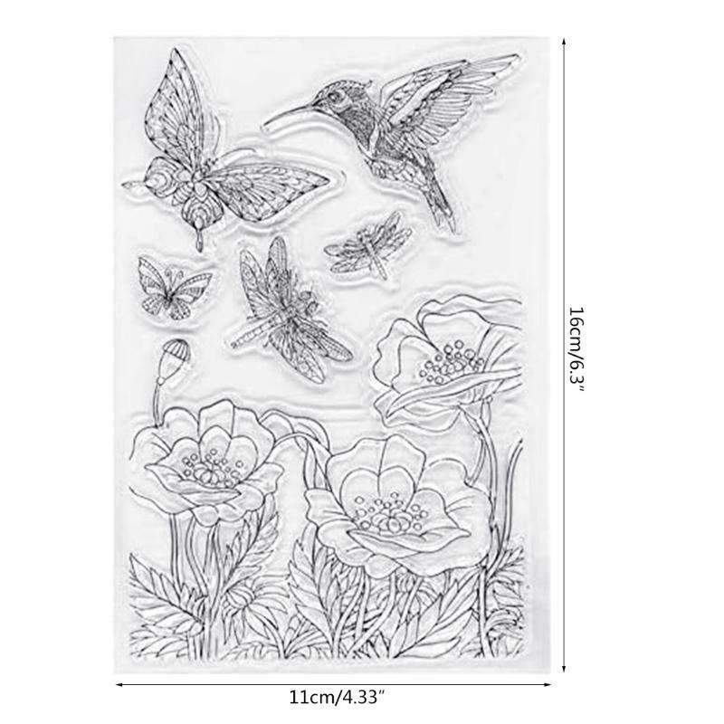 Hummingbird Silicone Clear Seal Stamp DIY Scrapbooking Embossing Photo Album
