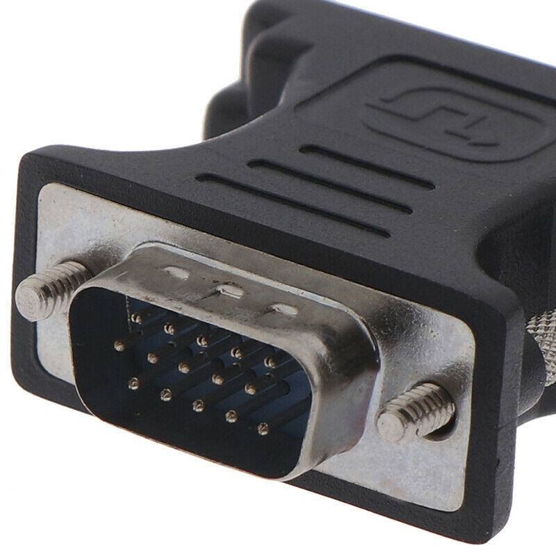 24+5Pin DVI Female to 15Pin VGA Male Cable Extender Adapter  For HDTV  a_JCDD