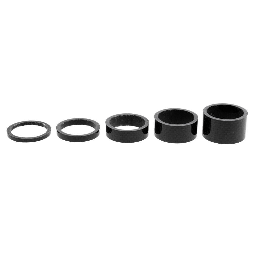 5Pcs Replacement Bike Spacers Headset Washer 1 1/8" 3/5/10/15/20mm Spacer