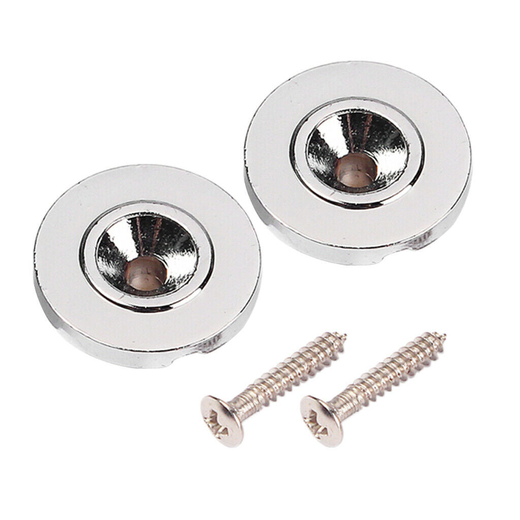 2x Steel Twine Shaft Guide Retainer with Screw Electric Bass Accessory