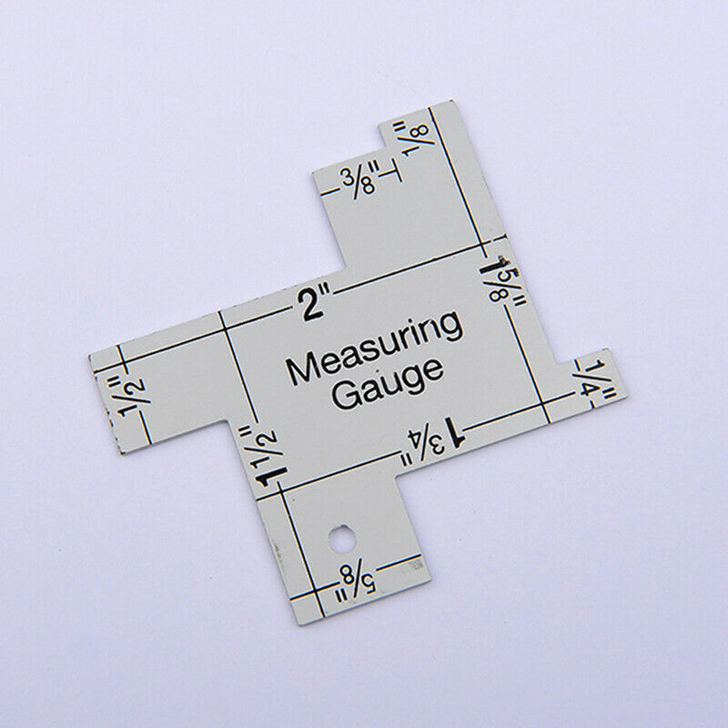 Precision Seam Measuring Gauge Metal Quilting Tailor Ruler Template Sewing RFCA