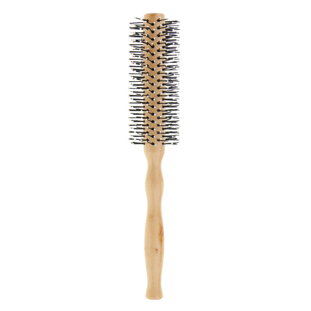 3x Wood  Brush Round Hair Comb Wavy Curly Styling Care Curling Brush