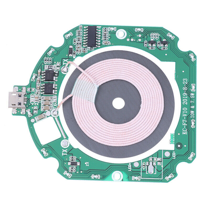 1Pc 10W QI Fast Wireless Charger PCBA Module Transmitter Circuit Bo .l8