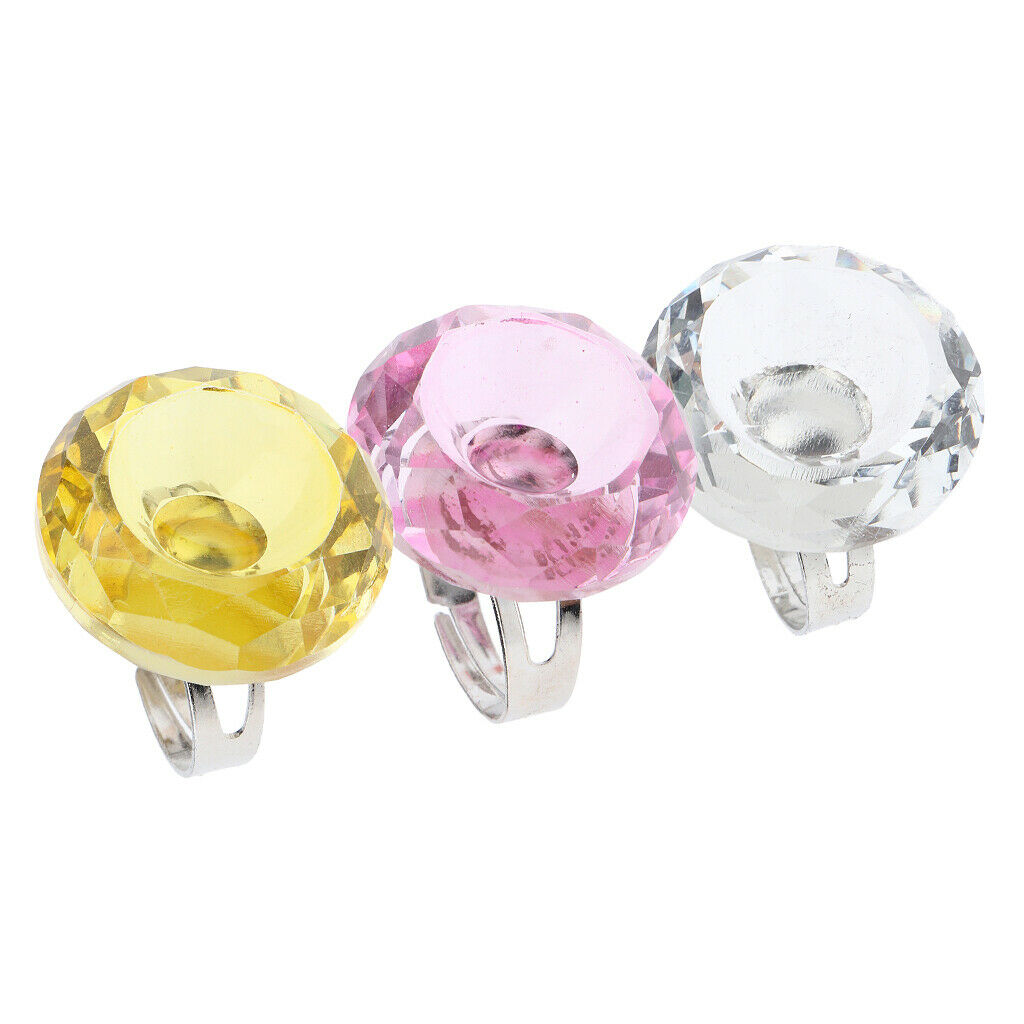 3 Pieces Crystal  Pigment Cup Adhesive Holder Lash Extension Tools
