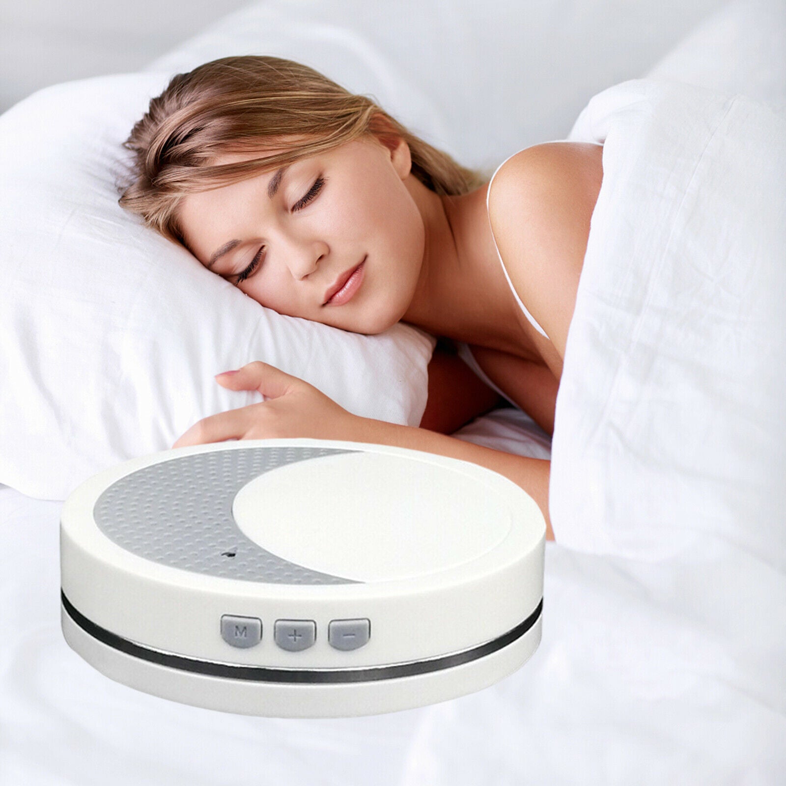 Sleep Therapy White Noise Sound Machine 2 Relaxing Sounds for Travel Home