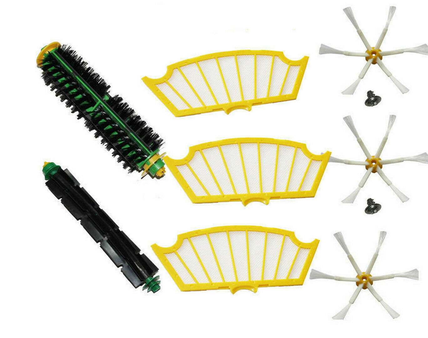 Filters & Brush Pack Mega Kit for iRobot Roomba 500 Series 520 530 535 550 560