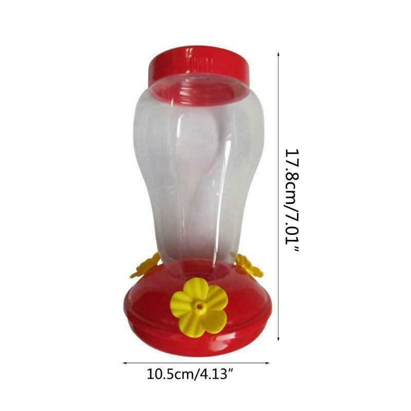 Wide Hummingbird Feeder Window Outdoor Hanging Flower Shape Bird Drinker Waterer