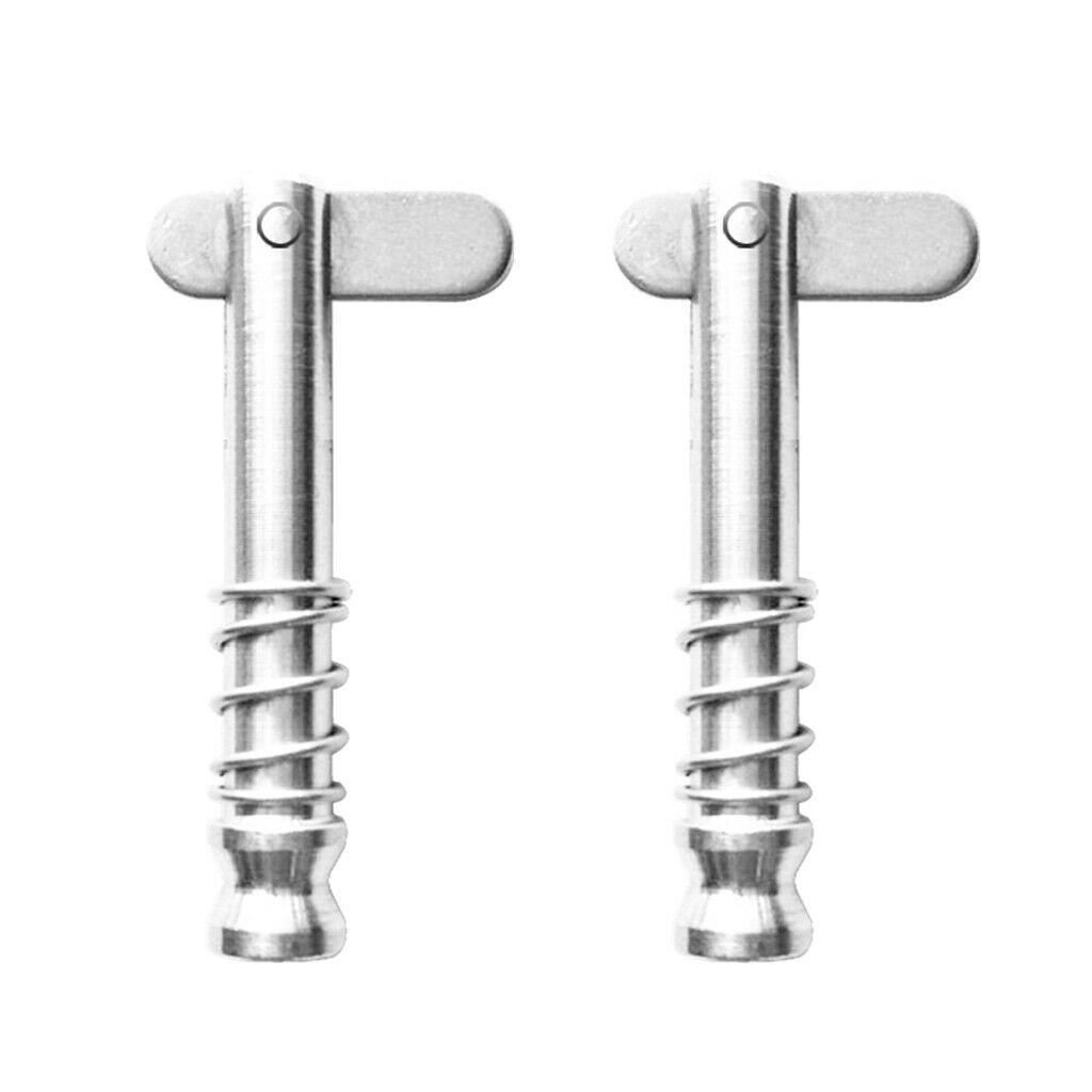 2 X Bimini SunTop Quick Release Pins Stainless Steel Drop Cam & Spring
