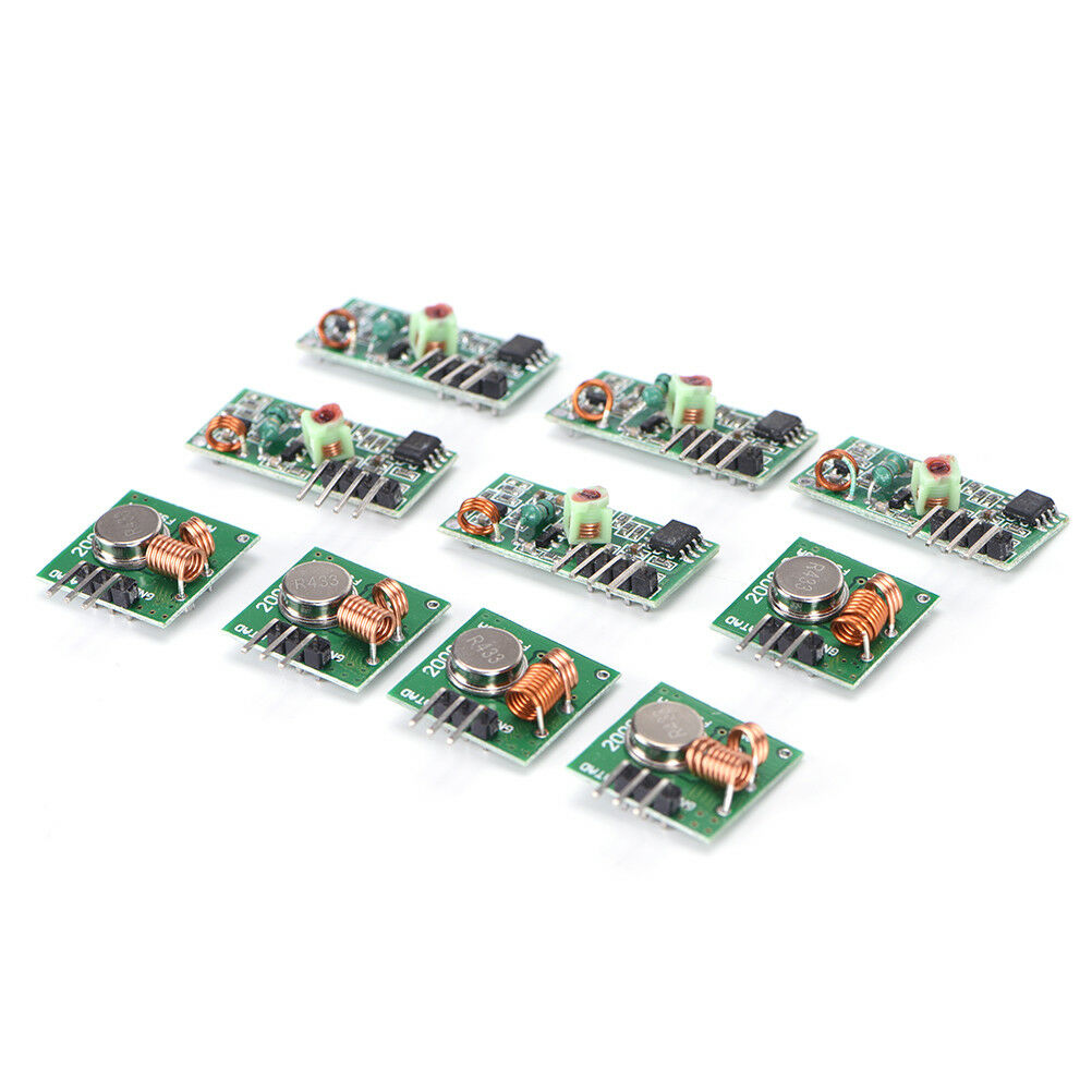 5x 433Mhz RF transmitter and receiver kit Module Arduino ARM WL MCU Raspberry WF