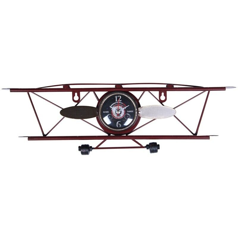 Creative Retro Aircraft Clock, Living Room, Dining Wall, Wall Decoration, WallH5