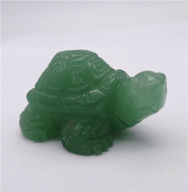 38x24x18mm Natural Green Aventurine Carved Tortoise Decoration Statue HH7911