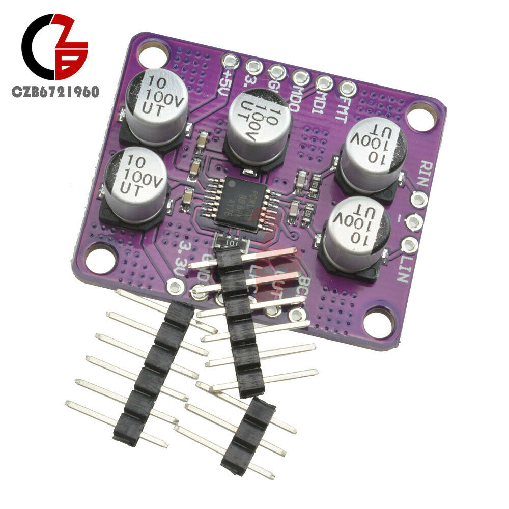 Audio Amplifier PCM1808 Stereo ADC Single Ended Analog Input Decoder Board 24bit