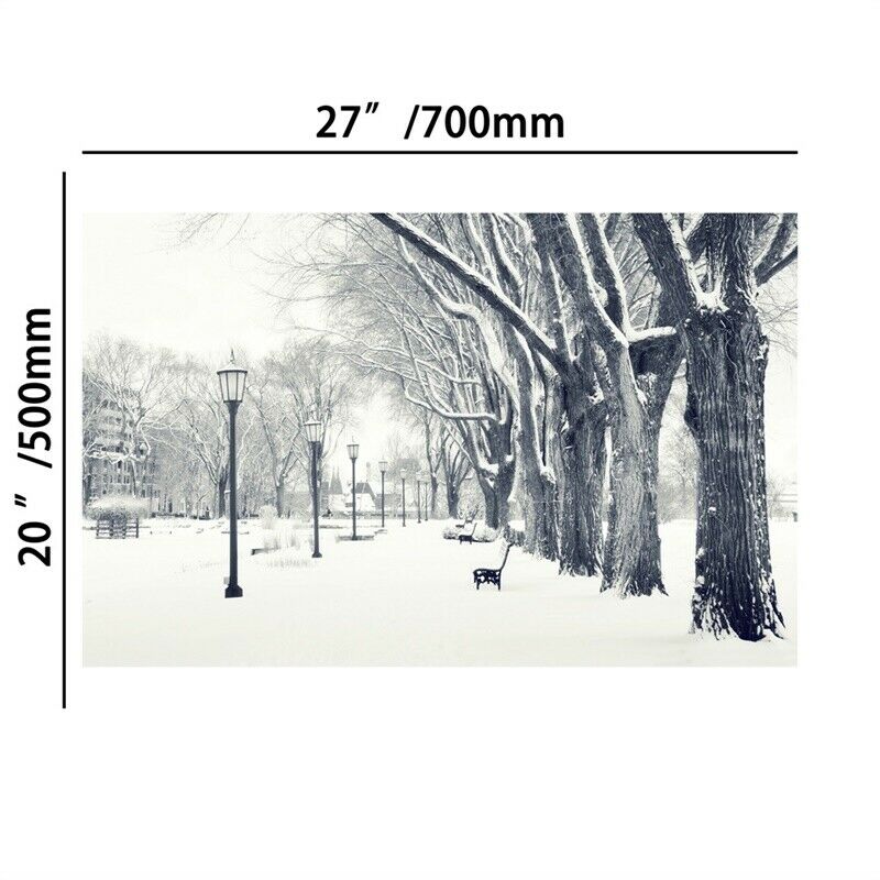 27*20in Winter Snowy Art Poster Wall Hanging Decoration Canvas Prints