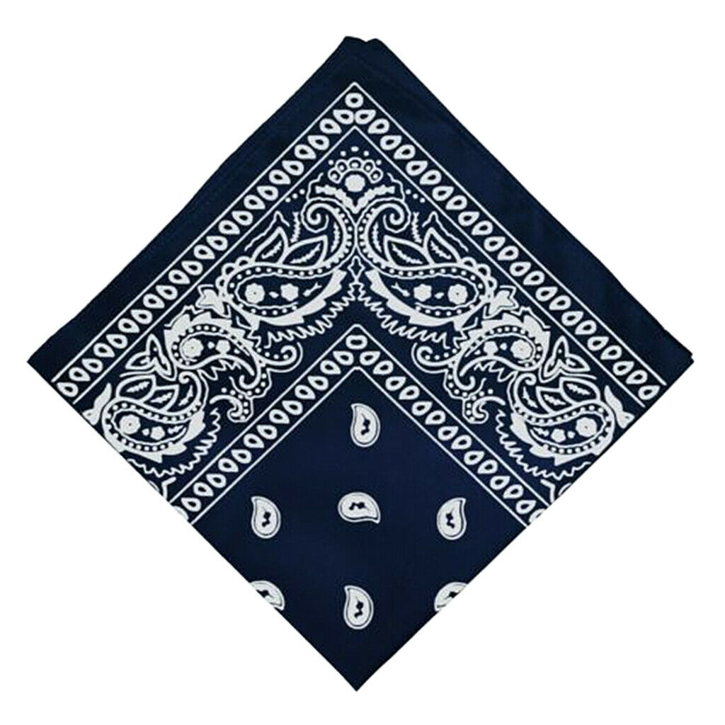 6 Pieces Novelty Paisley Print Bandana Head Wrap Neck Hair Band Set 22x22"