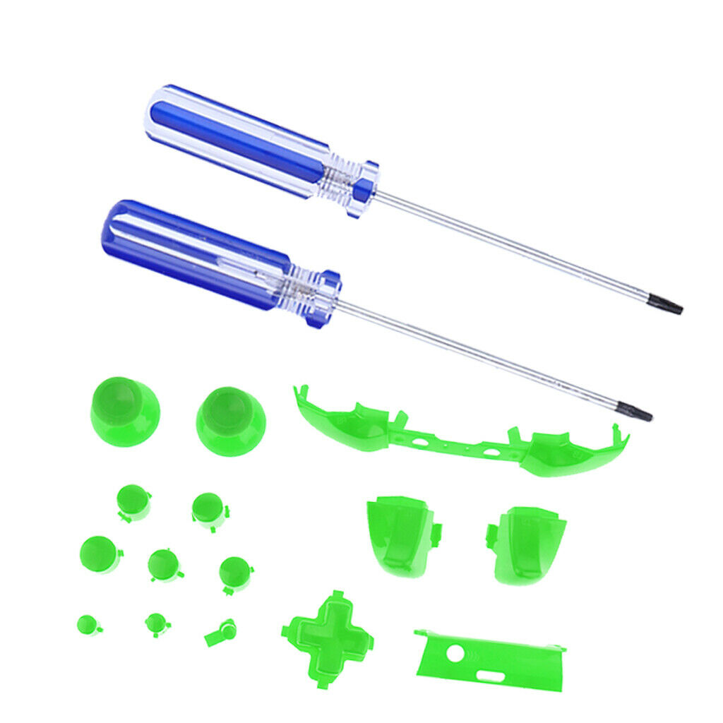 Full Button Set Bumper ABXY Mod Kit + Screwdrivers For   One S Controller